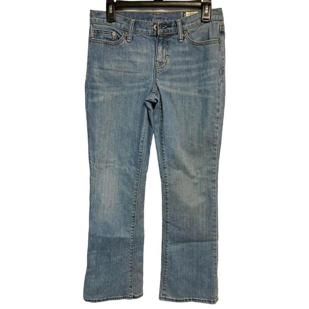GAP 1969 Jeans Boot Cut Stretch Low Rise‎ Medium Wash Blue Denim Size 4A 4C